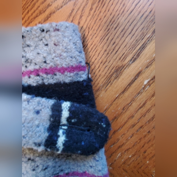 Grey and black woolen winter coat - Picture 3 of 4